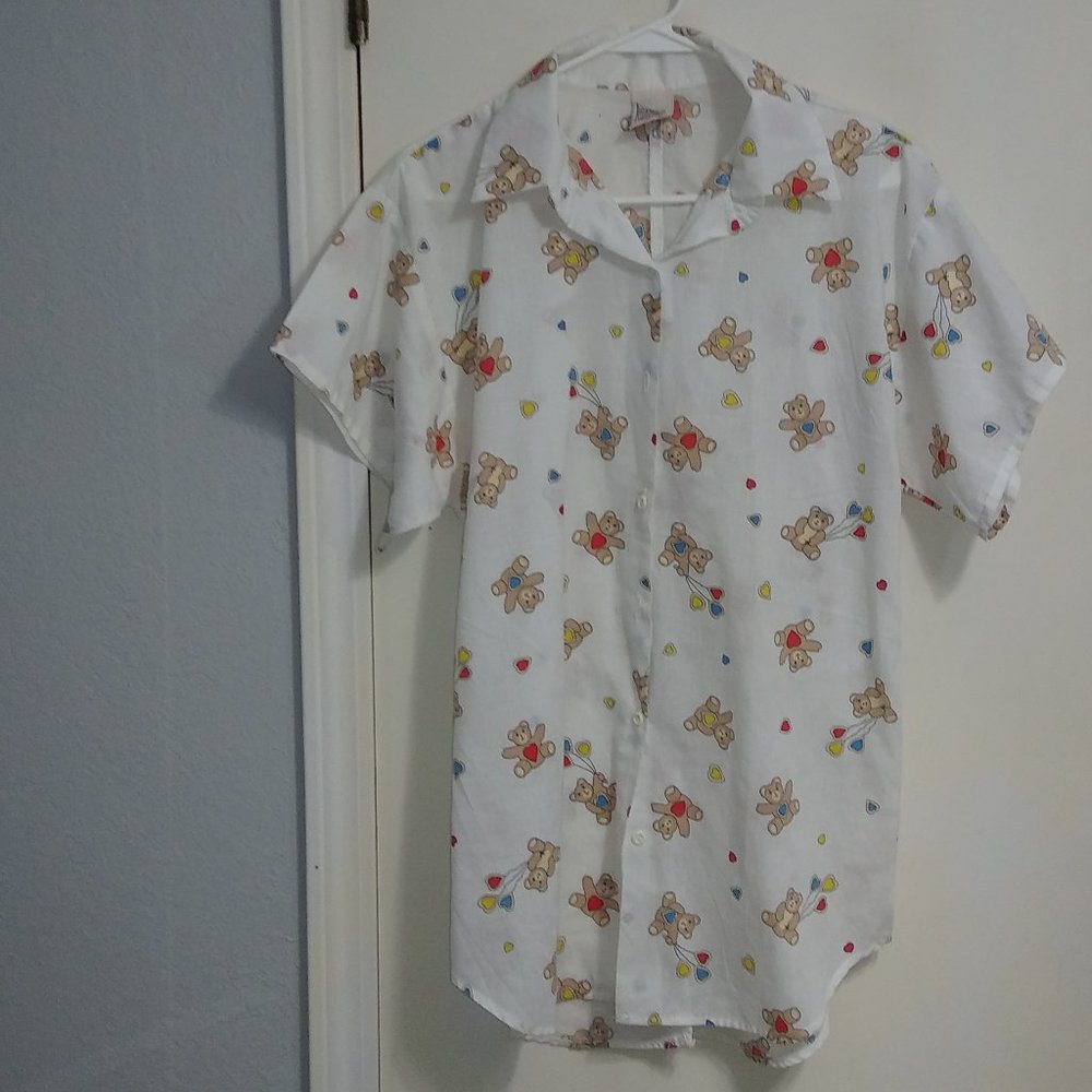 Vtg shortSleeved 14th Place California Bear Blouse